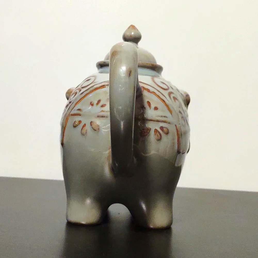 Elephant Teapot Pier 1 Imports Distressed Gray
